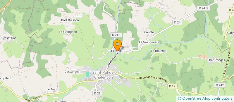 localisation de l'entreprise MADAME MARIE-CLAUDE GAGNAIRE à SAINT PAL DE CHALENCON