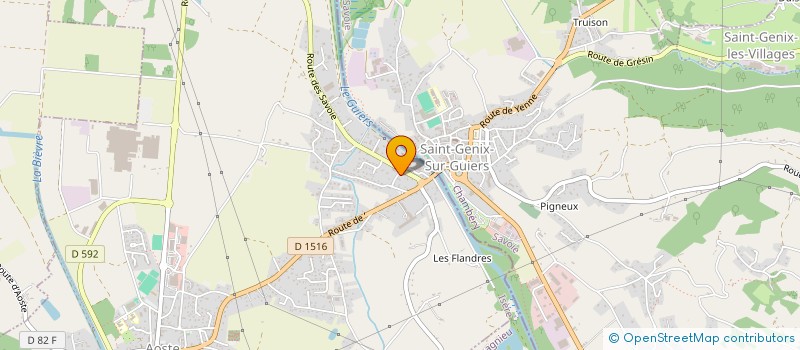 localisation de l'entreprise MADAME MARIE-CLAUDE GAILLARD  AOSTE