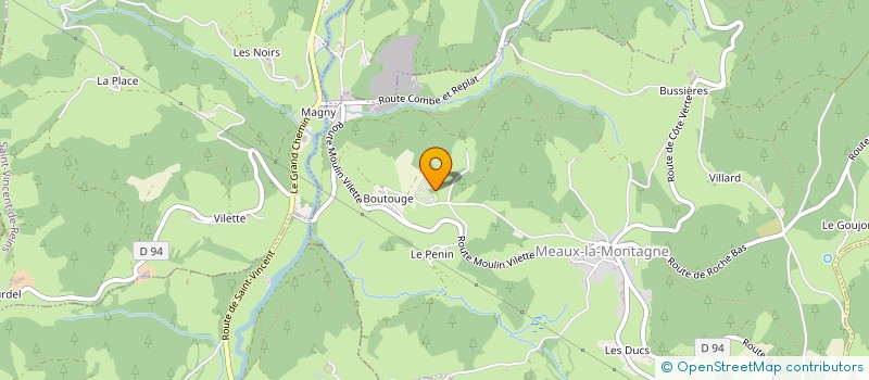 localisation de l'entreprise MADAME MARIE-CLAUDE GARIN  MEAUX-LA-MONTAGNE