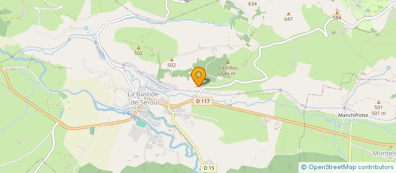 localisation de l'entreprise MADAME MARIE CLAUDE GARRABE à LA BASTIDE-DE-SEROU