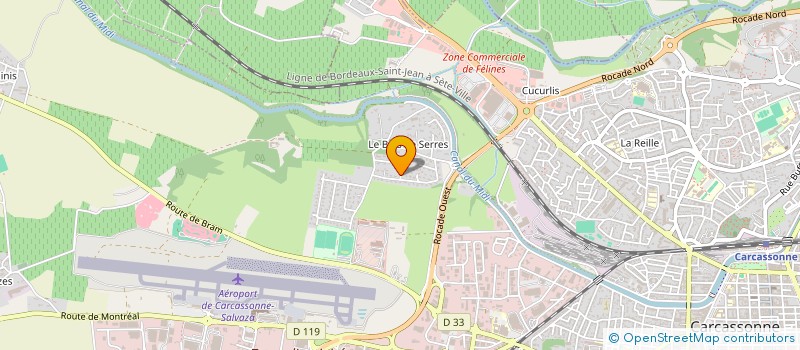 localisation de l'entreprise MADAME MARIE CLAUDE GARROUSTE  CARCASSONNE