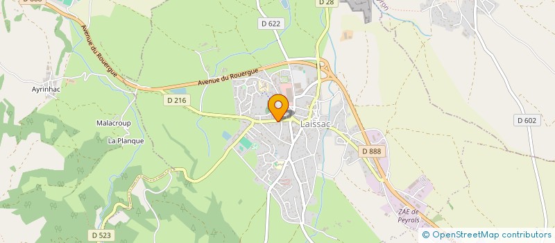 localisation de l'entreprise MADAME MARIE-CLAUDE GAVALDA  LAISSAC-SEVERAC L'EGLISE