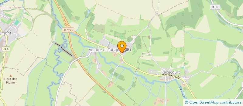 localisation de l'entreprise MADAME MARIE CLAUDE GERMAIN  VELOTTE-ET-TATIGNECOURT