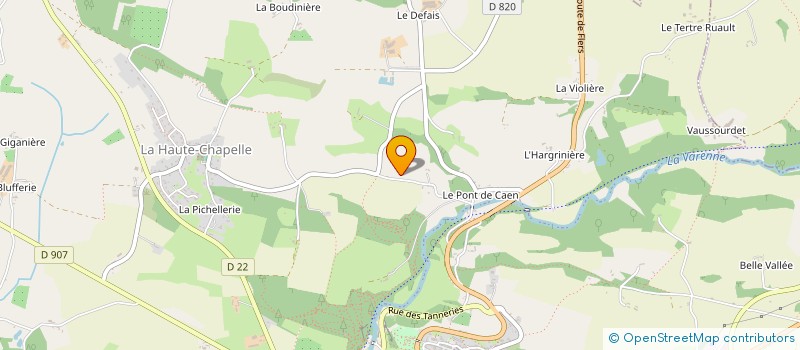 localisation de l'entreprise MADAME MARIE-CLAUDE GIGUET à LA HAUTE CHAPELLE