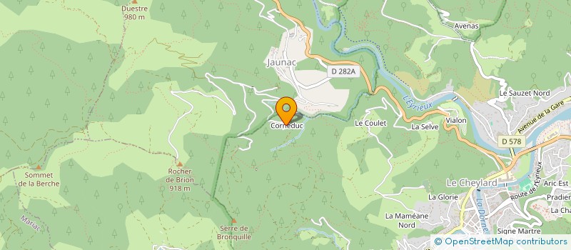 localisation de l'entreprise MADAME MARIE-CLAUDE GIRAN  LE CHEYLARD