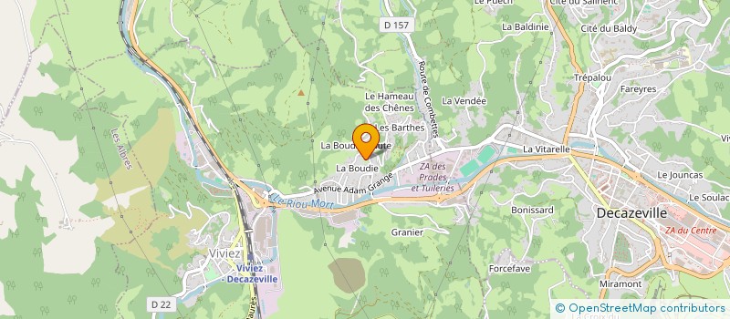 localisation de l'entreprise MADAME MARIE CLAUDE GRIALOU  VIVIEZ