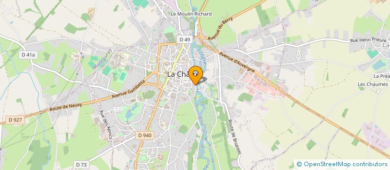 localisation de l'entreprise MADAME MARIE CLAUDE GUILBAUT à LA CHATRE
