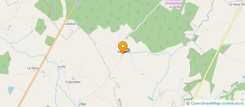 localisation de l'entreprise MADAME MARIE CLAUDE GUILLEMOT  BELLAC