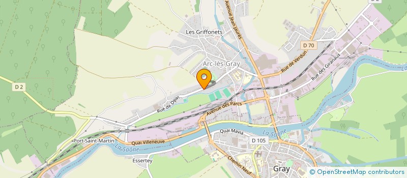 localisation de l'entreprise MADAME MARIE-CLAUDE JARROT  ARC-LES-GRAY