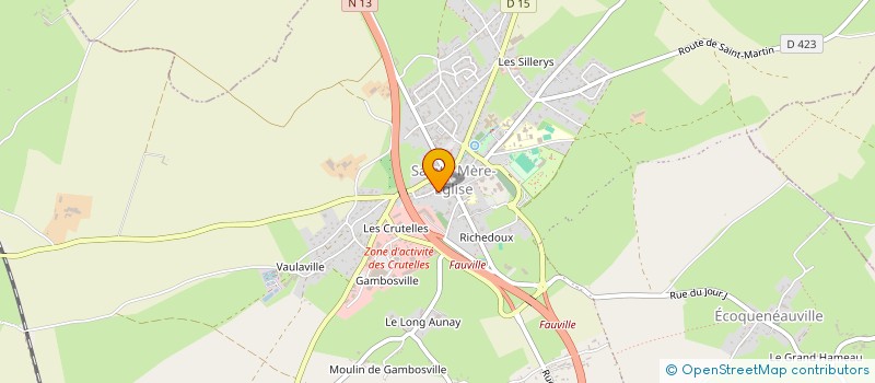 localisation de l'entreprise MADAME MARIE CLAUDE JEANNE  CARENTAN-LES-MARAIS