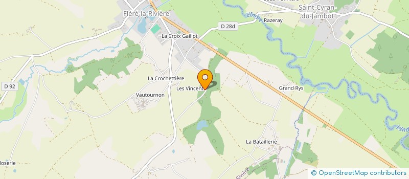 localisation de l'entreprise MADAME MARIE-CLAUDE JUMEAU à FLERE-LA-RIVIERE