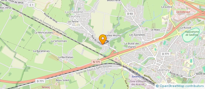 localisation de l'entreprise MADAME MARIE-CLAUDE JUSSERAND  LA CHAPELLE-LAUNAY