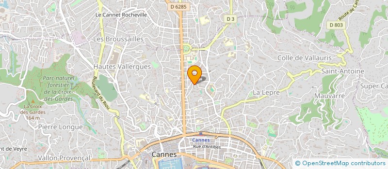 localisation de l'entreprise MADAME MARIE-CLAUDE LACHARME à CANNES