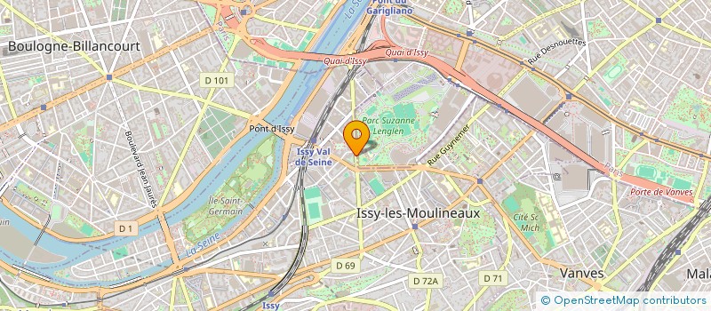 localisation de l'entreprise MADAME MARIE-CLAUDE LAFRANCE GUERIN à ISSY-LES-MOULINEAUX