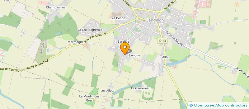 localisation de l'entreprise MADAME MARIE-CLAUDE LAIR  SANDILLON