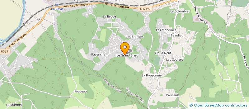 localisation de l'entreprise MADAME MARIE CLAUDE LANDART  MARSAC-SUR-L'ISLE