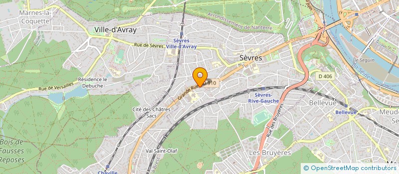 localisation de l'entreprise MADAME MARIE-CLAUDE LANDOIS à SEVRES
