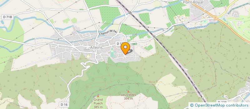 localisation de l'entreprise MADAME MARIE-CLAUDE MARASSOGLOU  ALLEINS