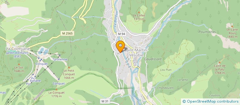 localisation de l'entreprise MADAME MARIE-CLAUDE MARTIN  SAINT-MARTIN-VESUBIE