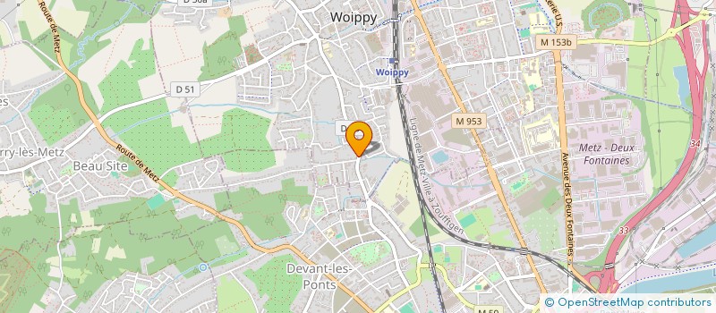 localisation de l'entreprise MADAME MARIE-CLAUDE MARTZ  SAULNY