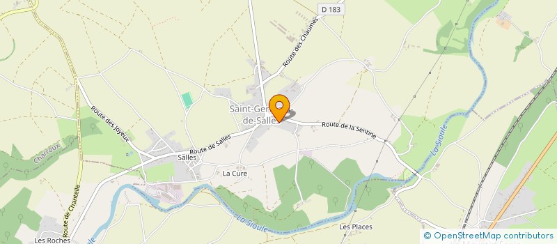 localisation de l'entreprise MADAME MARIE CLAUDE MASSON  VOUSSAC