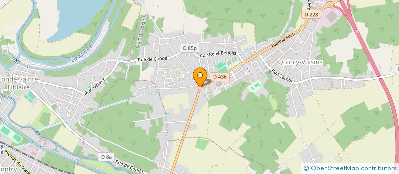 localisation de l'entreprise MADAME MARIE CLAUDE MATHIEU  QUINCY-VOISINS