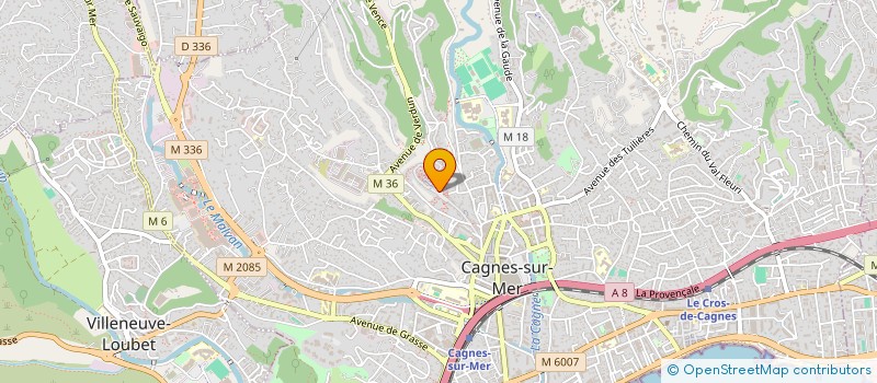 localisation de l'entreprise MADAME MARIE CLAUDE MORIN à CAGNES-SUR-MER