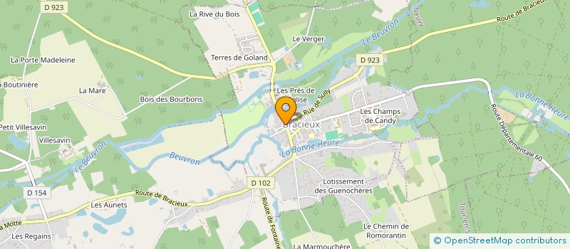 localisation de l'entreprise MADAME MARIE-CLAUDE MORRETON  BRACIEUX