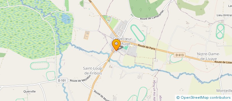 localisation de l'entreprise MADAME MARIE-CLAUDE MOTTIER  MEZIDON VALLEE D'AUGE