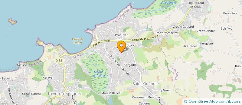 localisation de l'entreprise MADAME MARIE CLAUDE ODETTE MORIN à TREVOU-TREGUIGNEC