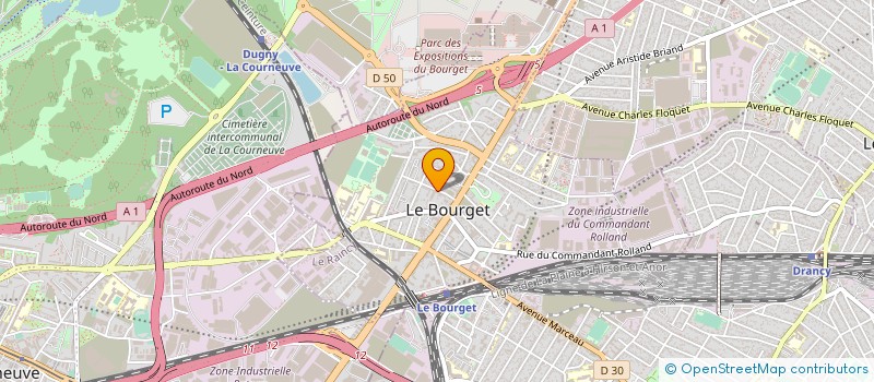localisation de l'entreprise MADAME MARIE CLAUDE PECORONI  LE BOURGET