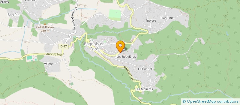 localisation de l'entreprise MADAME MARIE CLAUDE PECOT  BAGNOLS-EN-FORET