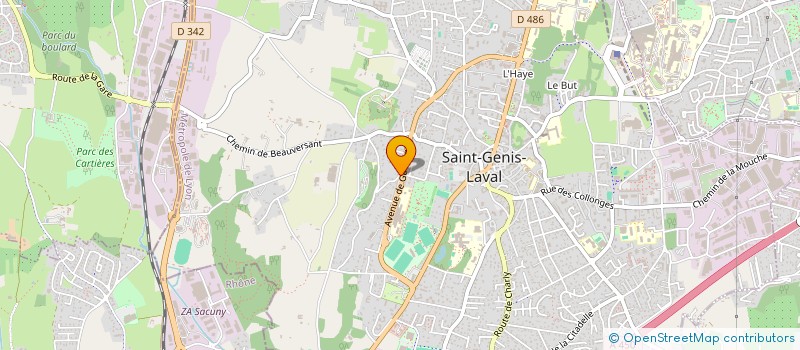 localisation de l'entreprise MADAME MARIE-CLAUDE PEGAZ à SAINT-GENIS-LAVAL
