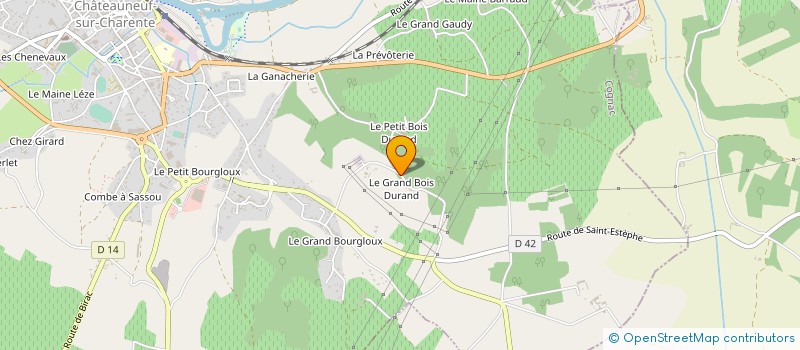 localisation de l'entreprise MADAME MARIE-CLAUDE PICARD à CHATEAUNEUF-SUR-CHARENTE