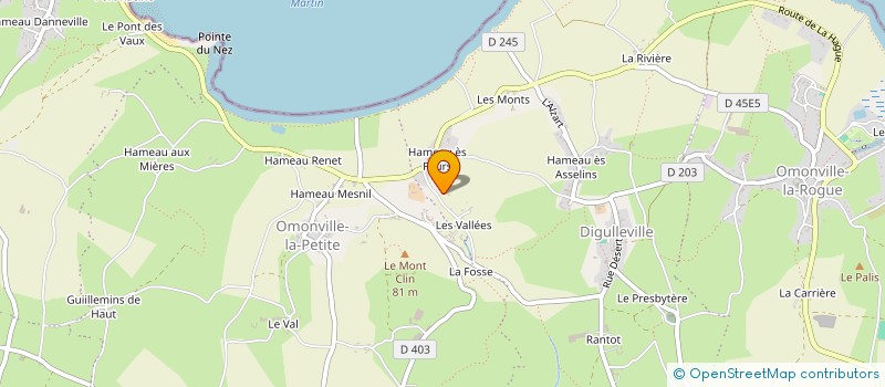 localisation de l'entreprise MADAME MARIE-CLAUDE PIETANCE  LA HAGUE