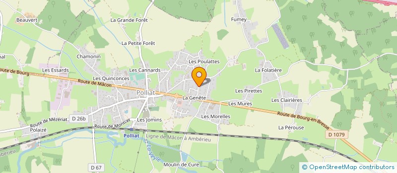 localisation de l'entreprise MADAME MARIE CLAUDE PIROUX  POLLIAT