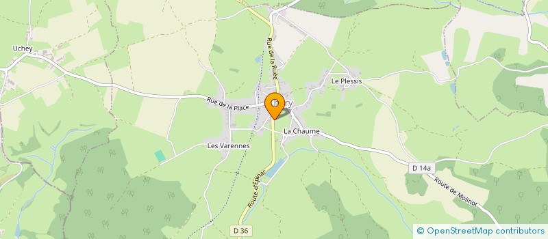 localisation de l'entreprise MADAME MARIE CLAUDE POCHERON à AUBIGNY-LA-RONCE