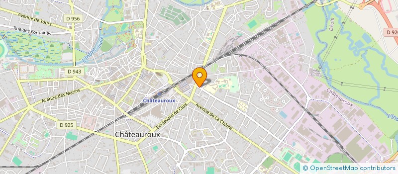 localisation de l'entreprise MADAME MARIE-CLAUDE POULAIN à CHATEAUROUX