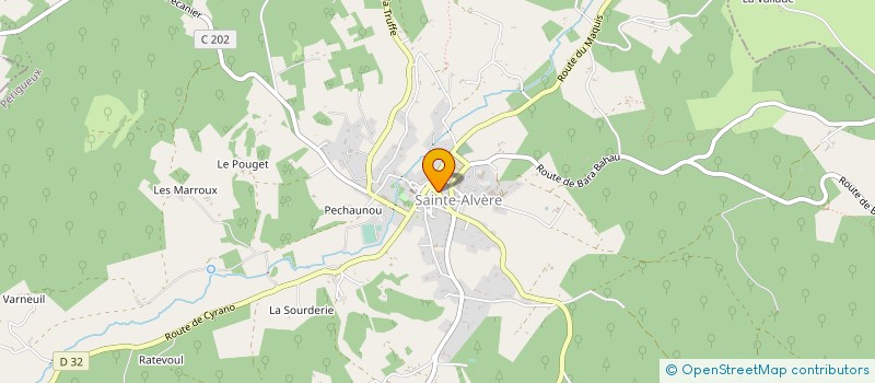 localisation de l'entreprise MADAME MARIE CLAUDE POZZI  VEYRINES-DE-VERGT