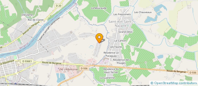 localisation de l'entreprise MADAME MARIE-CLAUDE PRETAT  PINEUILH