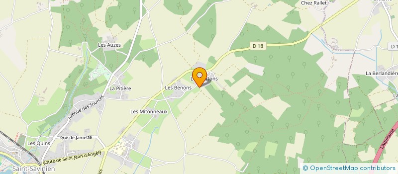 localisation de l'entreprise MADAME MARIE-CLAUDE QUERRE  SAINT-SAVINIEN