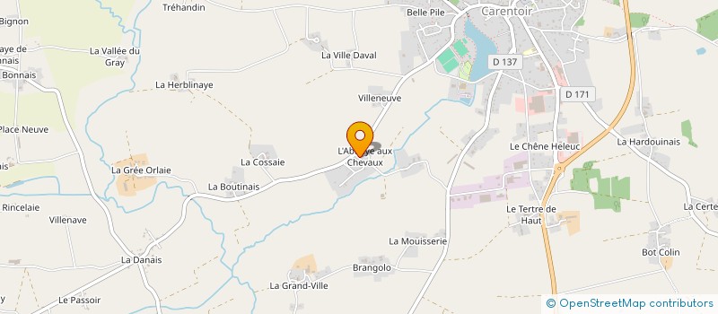 localisation de l'entreprise MADAME MARIE-CLAUDE QUESTEL  CARENTOIR