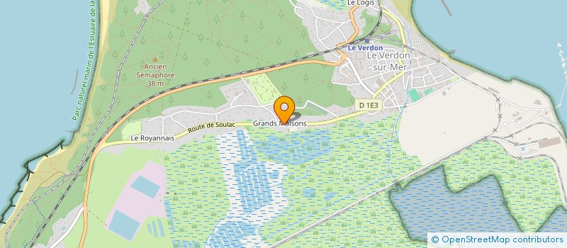 localisation de l'entreprise MADAME MARIE-CLAUDE RABBE  LE VERDON-SUR-MER