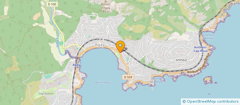 localisation de l'entreprise MADAME MARIE-CLAUDE ROLLAND  SAINT-RAPHAEL