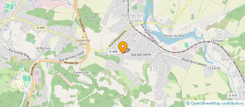 localisation de l'entreprise MADAME MARIE-CLAUDE SABATIE  MAGNAC-SUR-TOUVRE