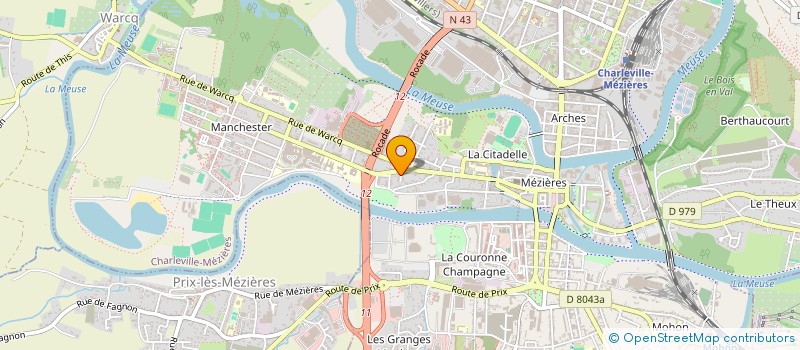 localisation de l'entreprise MADAME MARIE-CLAUDE SAUZE  CHARLEVILLE-MEZIERES