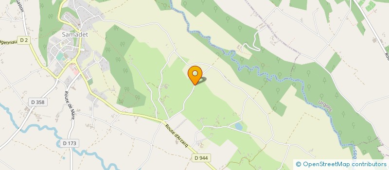 localisation de l'entreprise MADAME MARIE-CLAUDE SENSENACQ  SAMADET