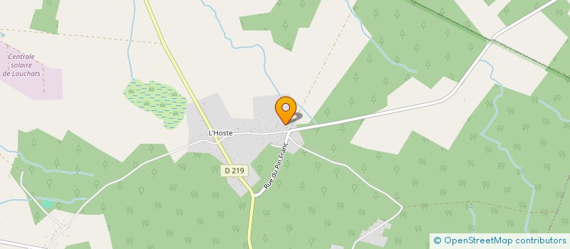 localisation de l'entreprise MADAME MARIE-CLAUDE TAHON  LOUCHATS