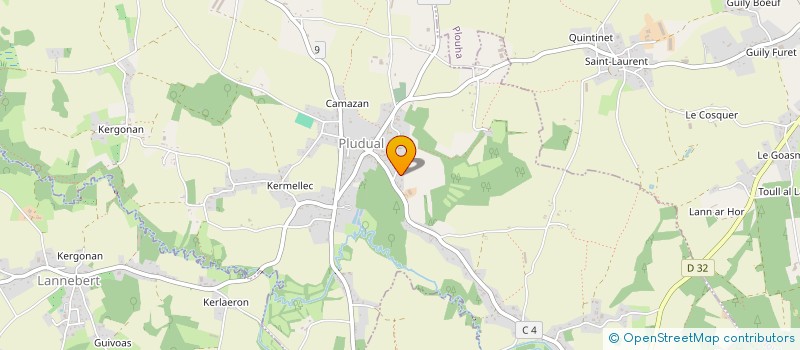 localisation de l'entreprise MADAME MARIE CLAUDE TATON  PLUDUAL