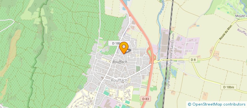 localisation de l'entreprise MADAME MARIE CLAUDE THEVENOT  ROUFFACH